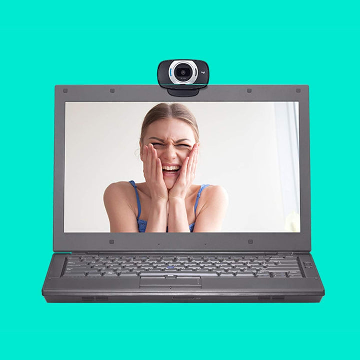 Logitech C615 Mobile Webcam, Full-HD 1080p, Autofokus, 78° Sichtfeld, 360° Schwenkradius, Belichtung