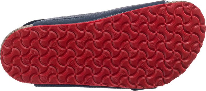 BIRKENSTOCK Jungen Milano Sandale 27 EU Schmal Blau Rot, 27 EU Schmal Blau Rot