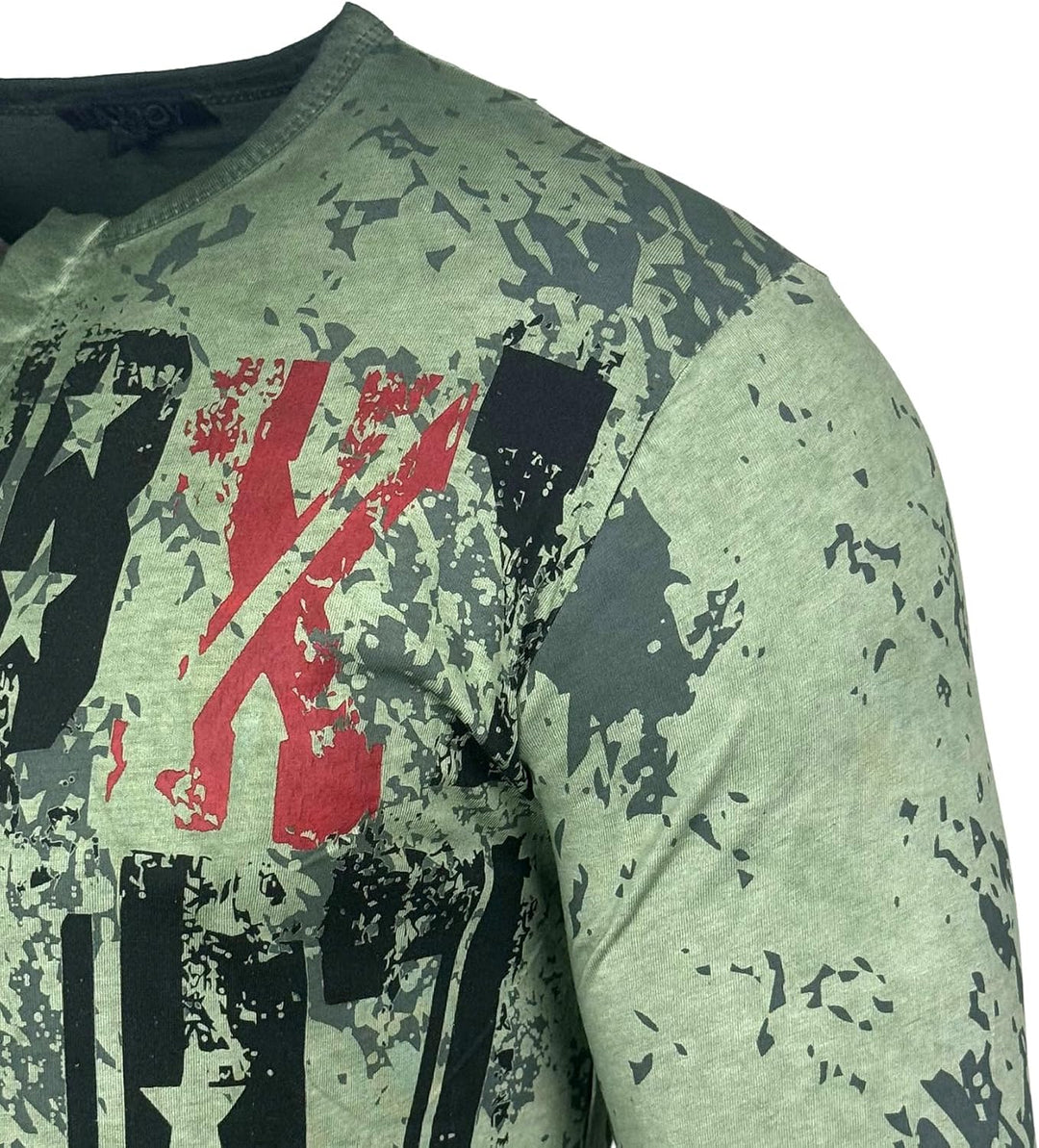 Baxboy Herren Longsleeve T-Shirt Moderner Männer Langarmshirt Langarm Sweatshirt 702 L Khaki, L Khak