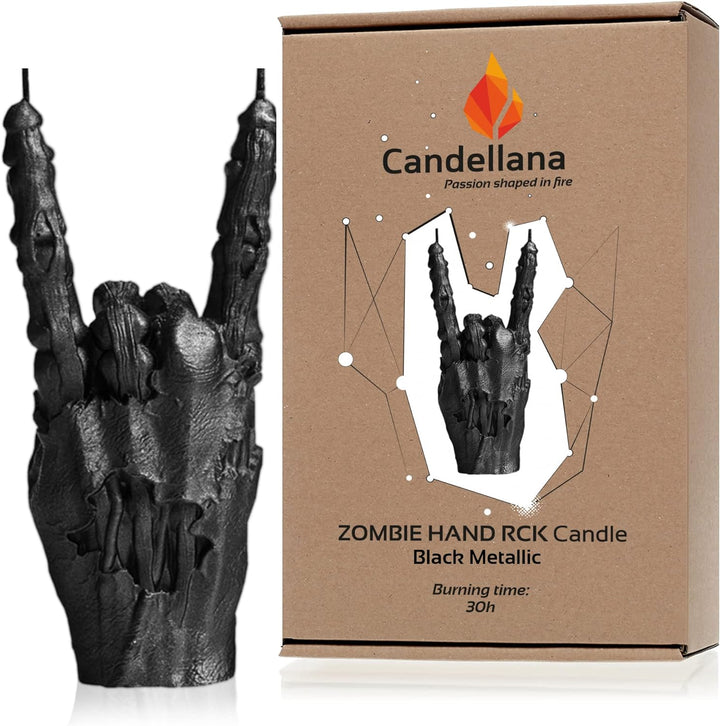 Candellana Zombie Deko Kerze - Zombie Hand Deko - Halloween Deko Hand - Gothic Deko - Grunge Deko Ke