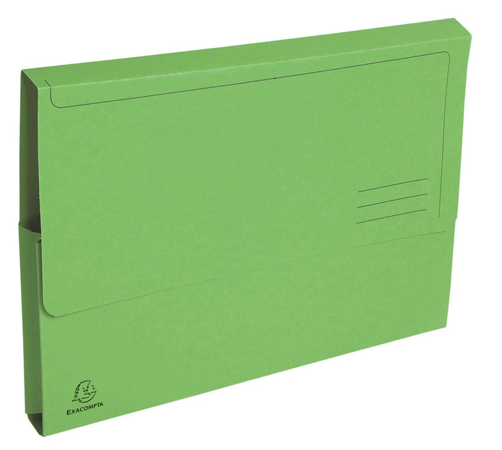 Exacompta 47673E 50er Pack Recycling-Aktenmappen Forever mit Verschlussklappe für DIN A4 Blauer Enge