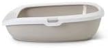 Katzentoilette "Gizmo Large" mokka / weiss 52 x 39,5 x 15 cm beige 52 x 39.5 x 15 cm, beige 52 x 39.