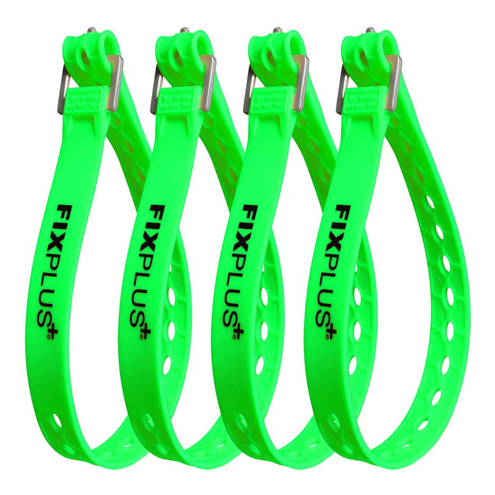 Fixplus Strap 4er-Pack - Zurrgurt Zum Sichern, Befestigen, Bündeln und Festzurren, aus Spezialkunsts