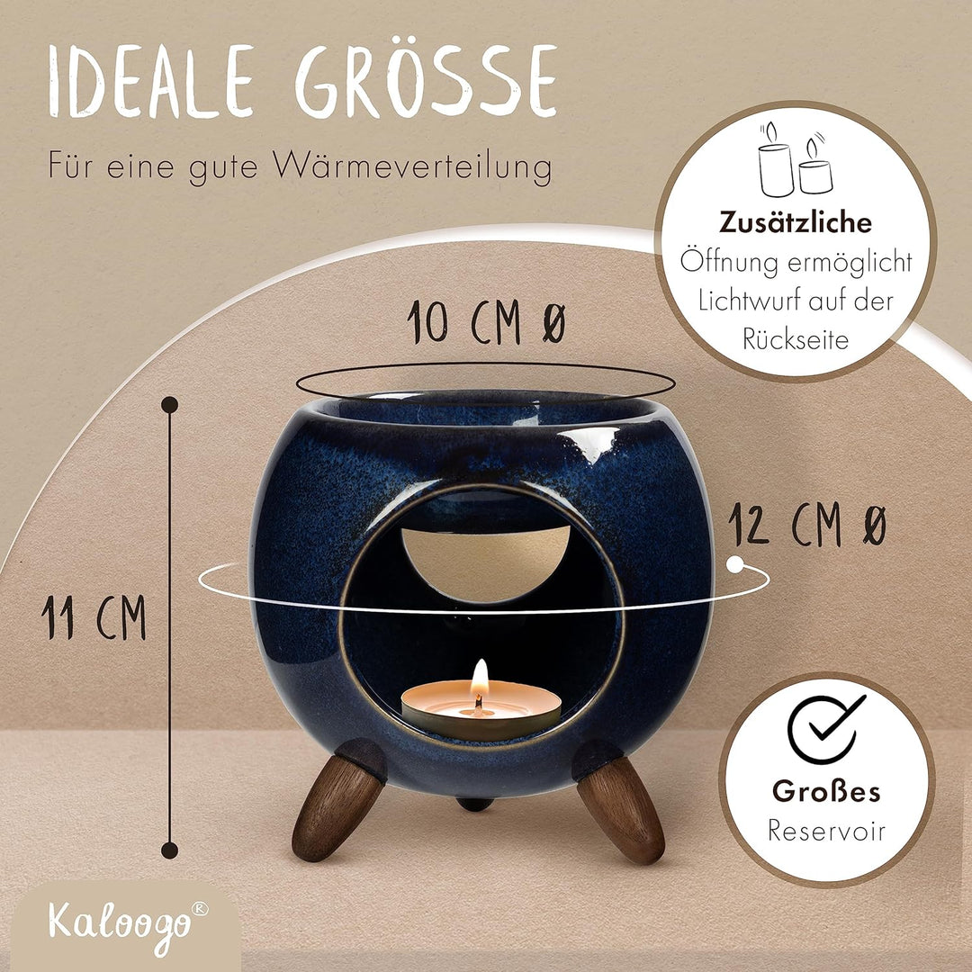 Sabai Scent Duftlampe – Elegantes Duftlicht – 3-beiniges Design – für ätherisches Öl + Duftwachs – p