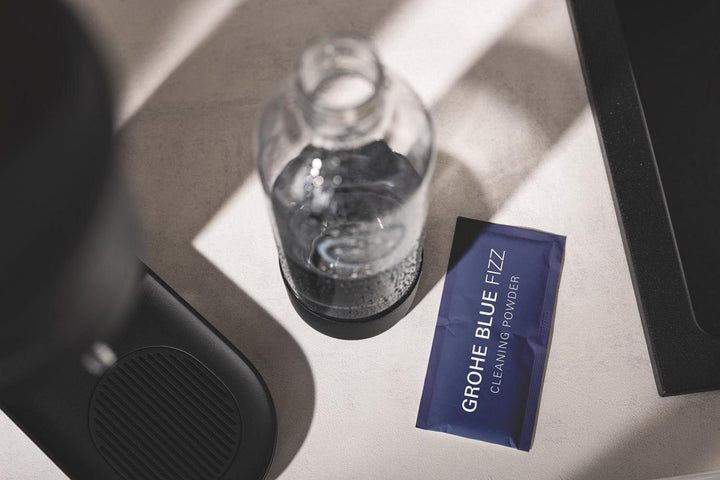 GROHE Blue Fizz, Reinigungspulver Set 8x35g (weniger als 5 Prozent nicht-ionisierte Tenside, kompati