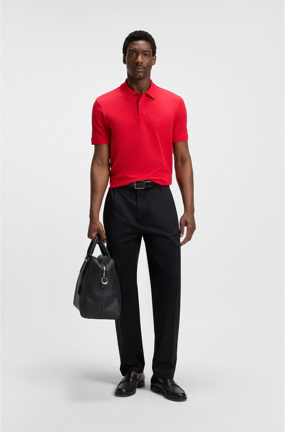 Pallas Poloshirt Aus Baumwoll-piqué Mit Logo-Details S Rot Sieben, S Rot Sieben