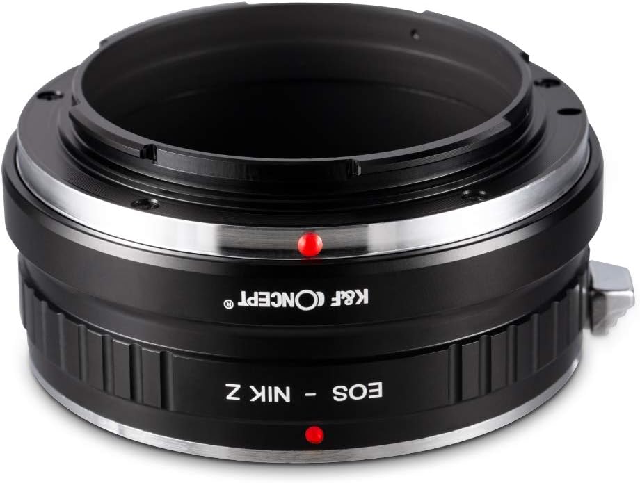 K&F Concept EOS-NIK Z Bajonettadapter Objektiv Ring für Canon EOS EF EF-S Objektiv auf Nikon Z 7 und