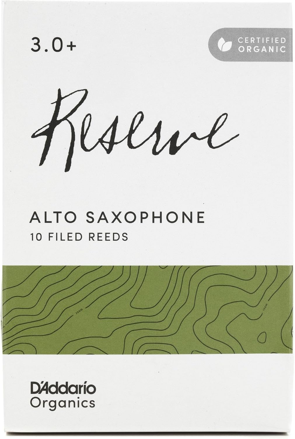 D'Addario Organisch Reserve Alto Saxophon-Stimmzungen - Saxophonrohre - Das erste und einzige Bio-Sc