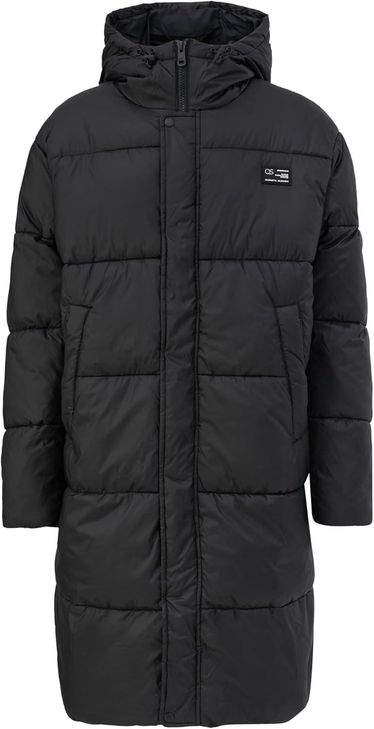 Q/S by s.Oliver Herren Outdoor Mantel L Schwarz, L Schwarz