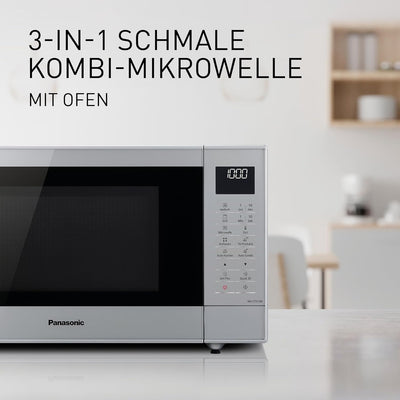Panasonic NN-CT57 Mikrowelle (1000 Watt, mit Grill und Heissluft, Inverter Mikrowelle, 27 Liter, ger