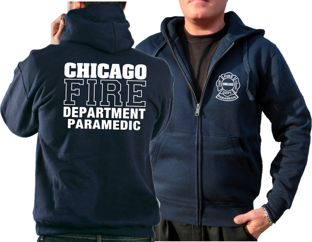 feuer1 Kapuzensweatjacke Navy, Chicago Fire Department - Paramedic S navy, S navy