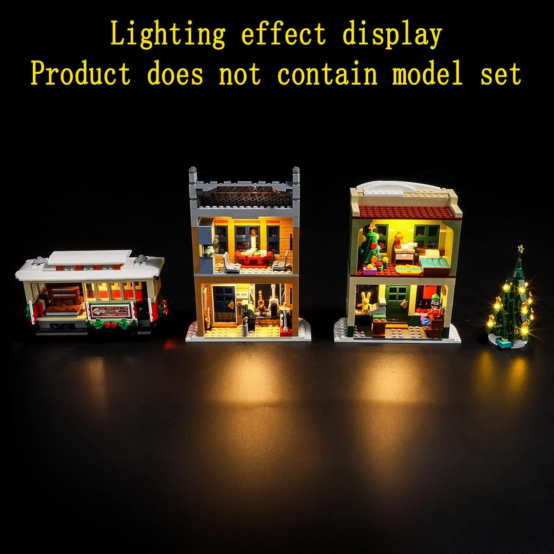 GEAMENT LED Licht-Set Kompatibel mit Lego Holiday Main Street - Beleuchtungsset für Creator 10308 Ba