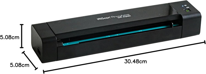 IRIScan Anywhere Dokumentenscanner & Batterie,tragbarer Scanner WiFi v6Pro: 15PPM Duplex PDF-Editor,