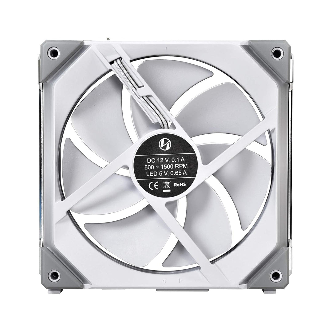 Lian Li UNI FAN SL140 PWM RGB Lüfter 140mm 2er Pack inkl. Controller, 32 Digital RGB-LEDs Lüfter 140