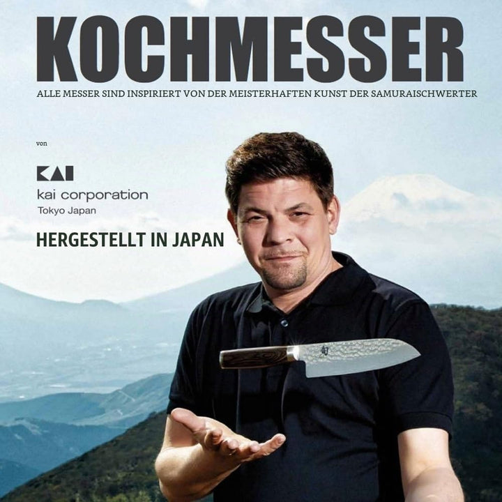 KAI Shun Premier Tim Mälzer japanisches Brotmesser 23 cm Klingenlänge - VG-MAX Kern 61 HRC, 32 Lagen