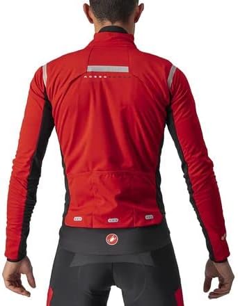 Castelli Herren Alpha Ros 2 Light Jacket Sportjacke M RED/SILVER REFLEX-DARK GRAY, M RED/SILVER REFL