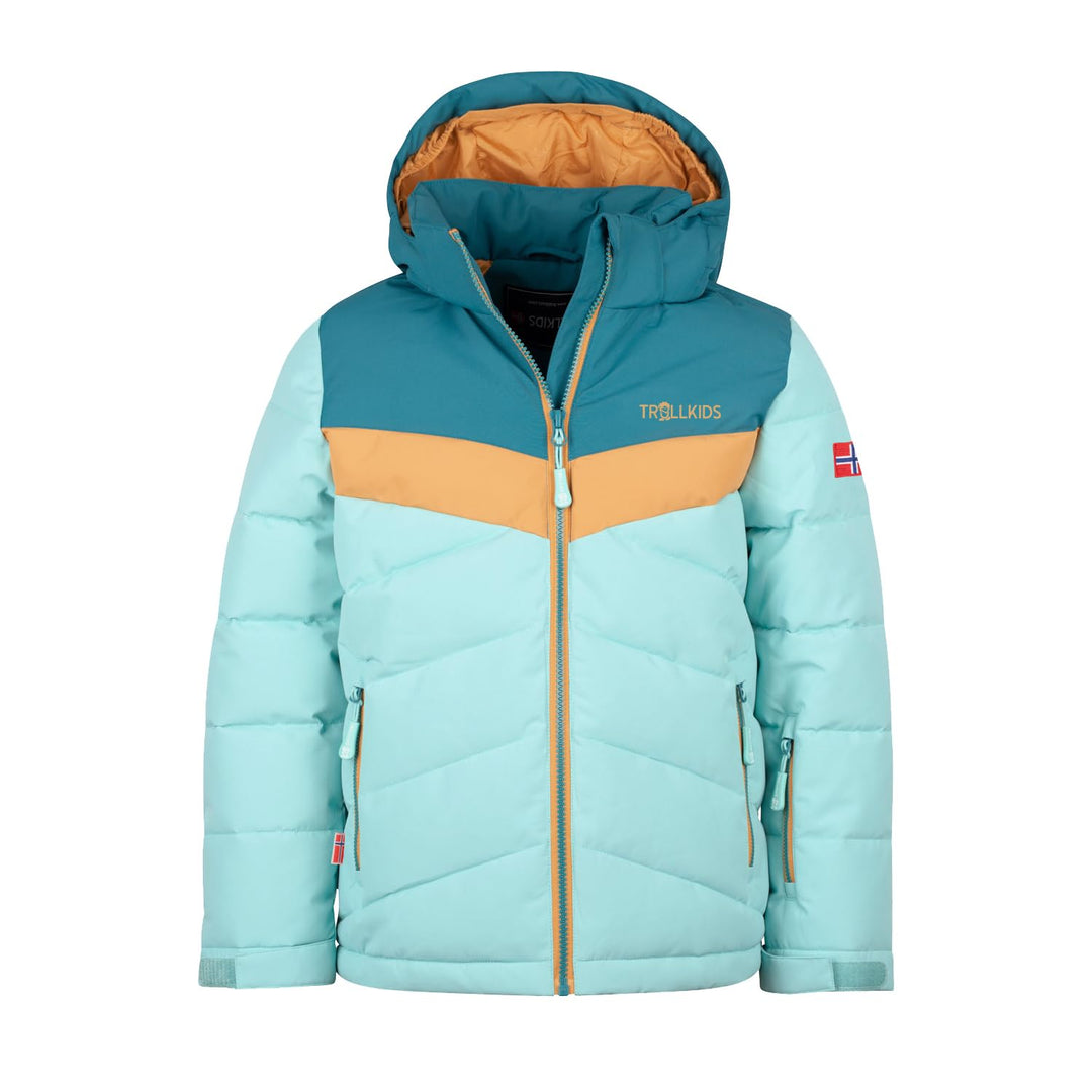 Trollkids Girls Gryllefjord Jacket Aqua 98, Aqua 98