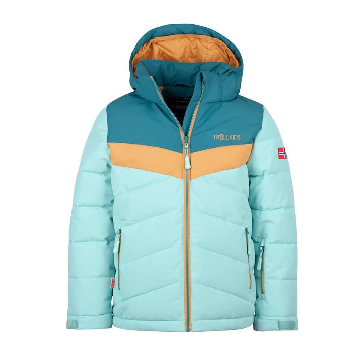 Trollkids Girls Gryllefjord Jacket Aqua 98, Aqua 98