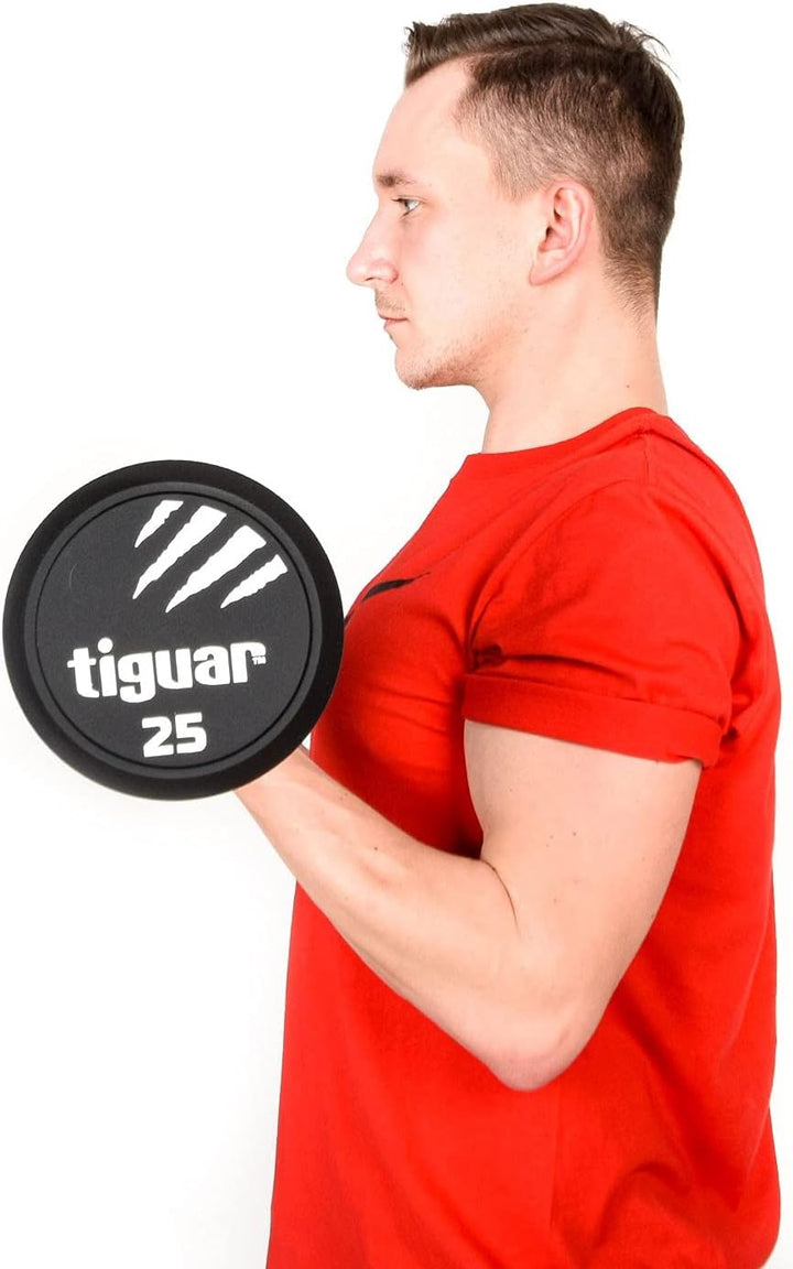 Tiguar Straight PU Barbell 10 kg Langhantel Krafttraining Gewichte Hantel