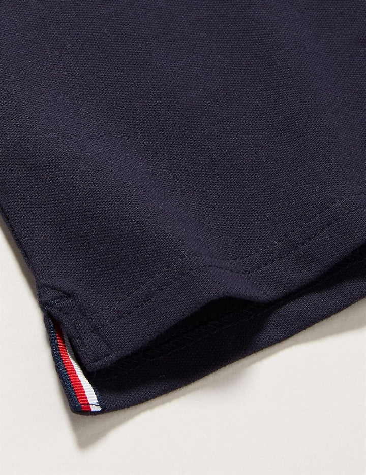 Tommy Hilfiger Jungen Poloshirt Kurzarm aus Bio-Baumwolle 122 Sky Captain, 122 Sky Captain