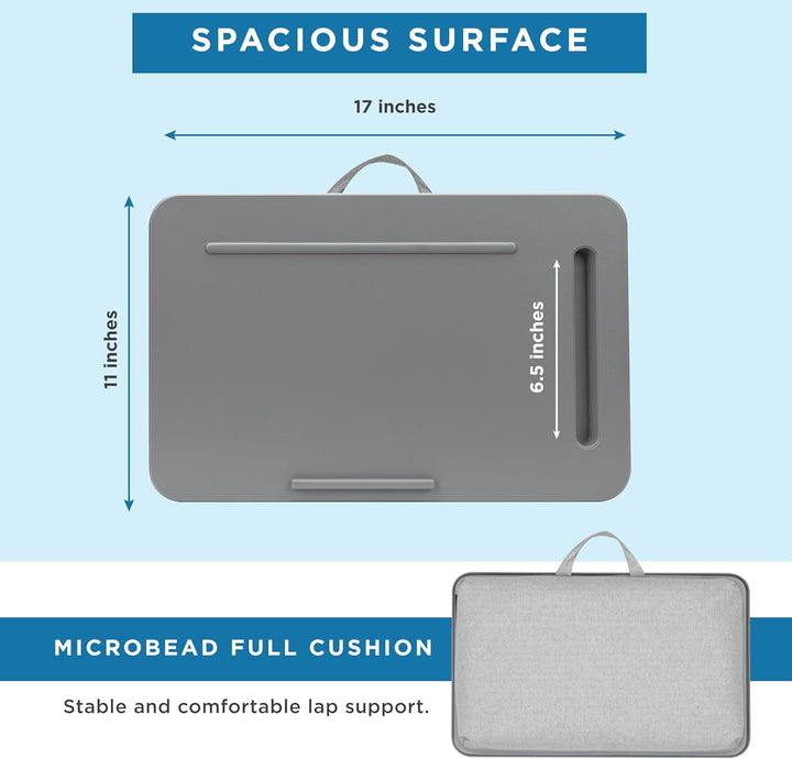 Lapgear Laptoptisch Sidekick mit Geräteleiste und Handyhalterung, passend für Laptops bis 15,6 Zoll,