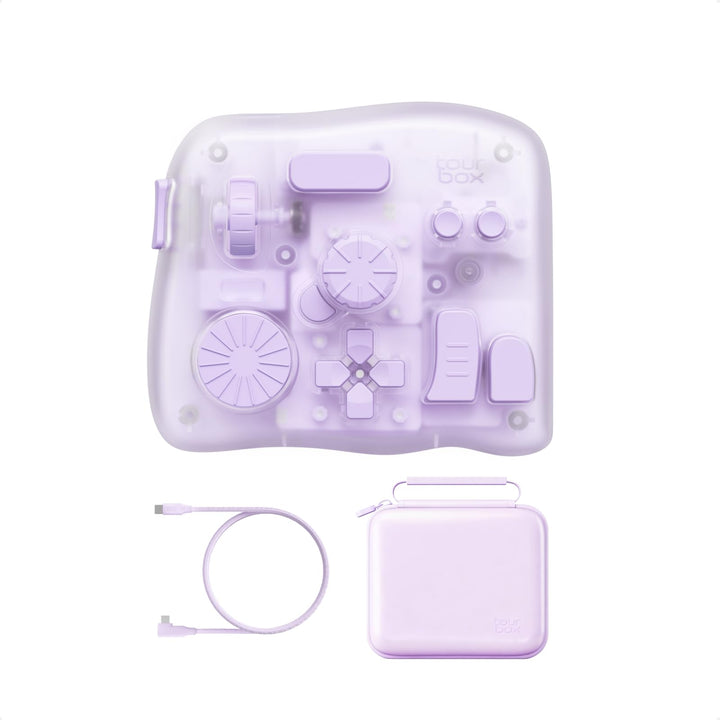 TOUR BOX Elite Plus, iPad-Zeichnen, Bluetooth-Controller für Video- und Foto- Bearbeitung, Mac/Windo