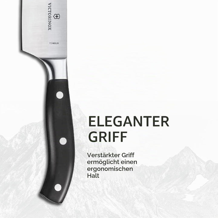 Victorinox Grand Maître, Profi Koch-Set, 3-teilig, gerader Schliff, Extra Scharf, Robuster Kunststof