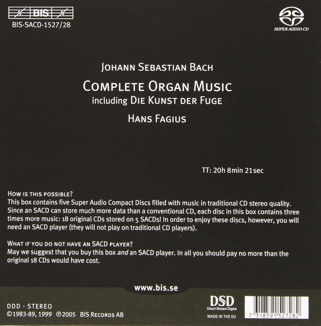 Sämtliche Orgelwerke, Audio-CD