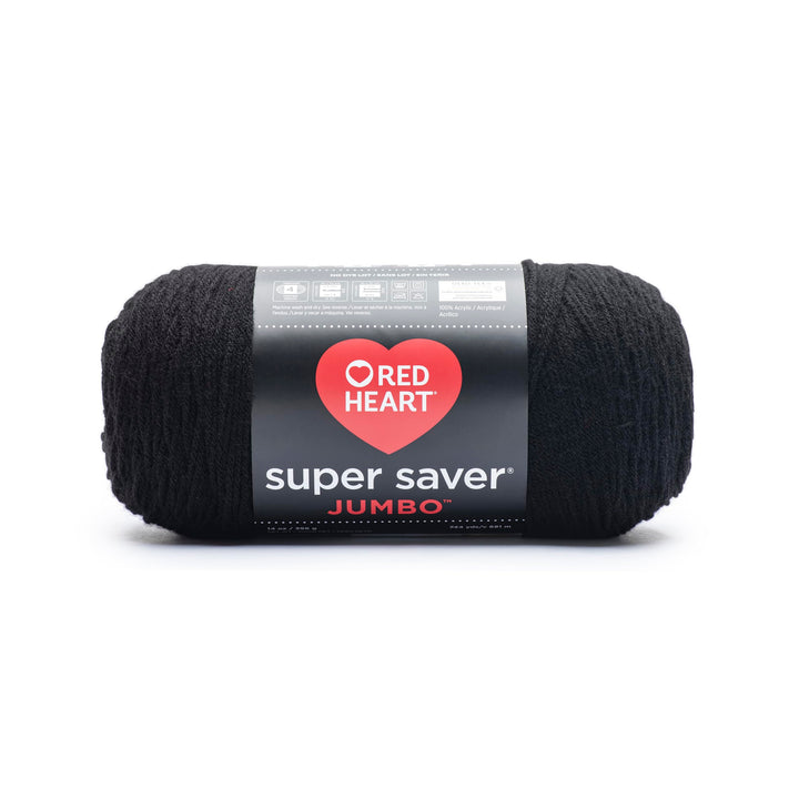 Red Heart „Super Saver Jumbo“ Strickgarn, 073650013508 schwarz, Schwarz