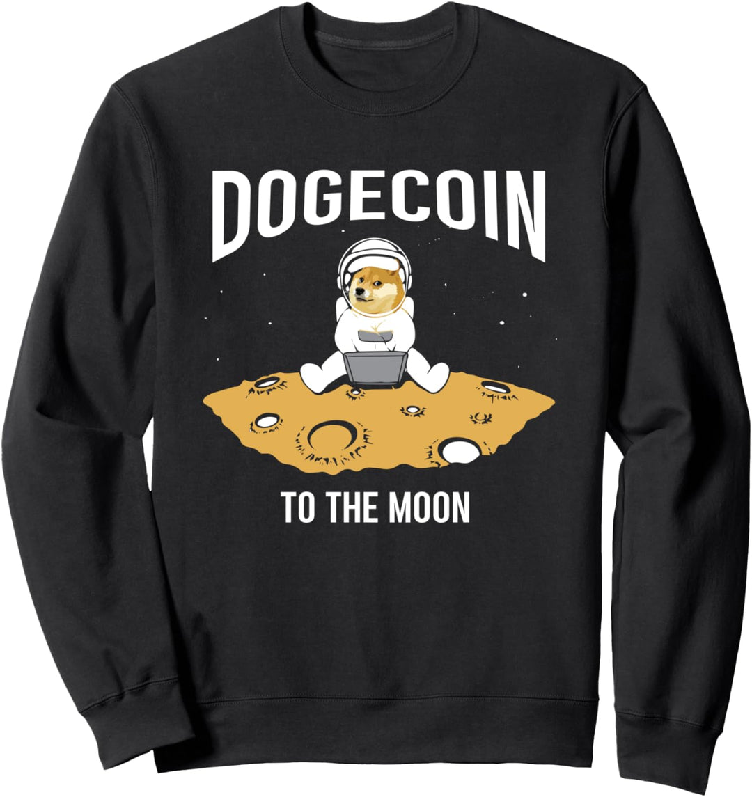 Dogecoin to the Moon Tee, Hodl Dogecoin Crypto Space Suite Sweatshirt