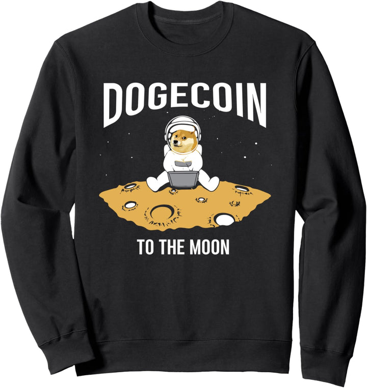 Dogecoin to the Moon Tee, Hodl Dogecoin Crypto Space Suite Sweatshirt
