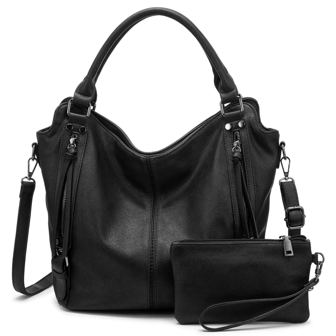 Realer Damen Handtaschen Mittel Shopper Lederhandtasche Schultertasche Umhängetasche Geldbörse Hobo