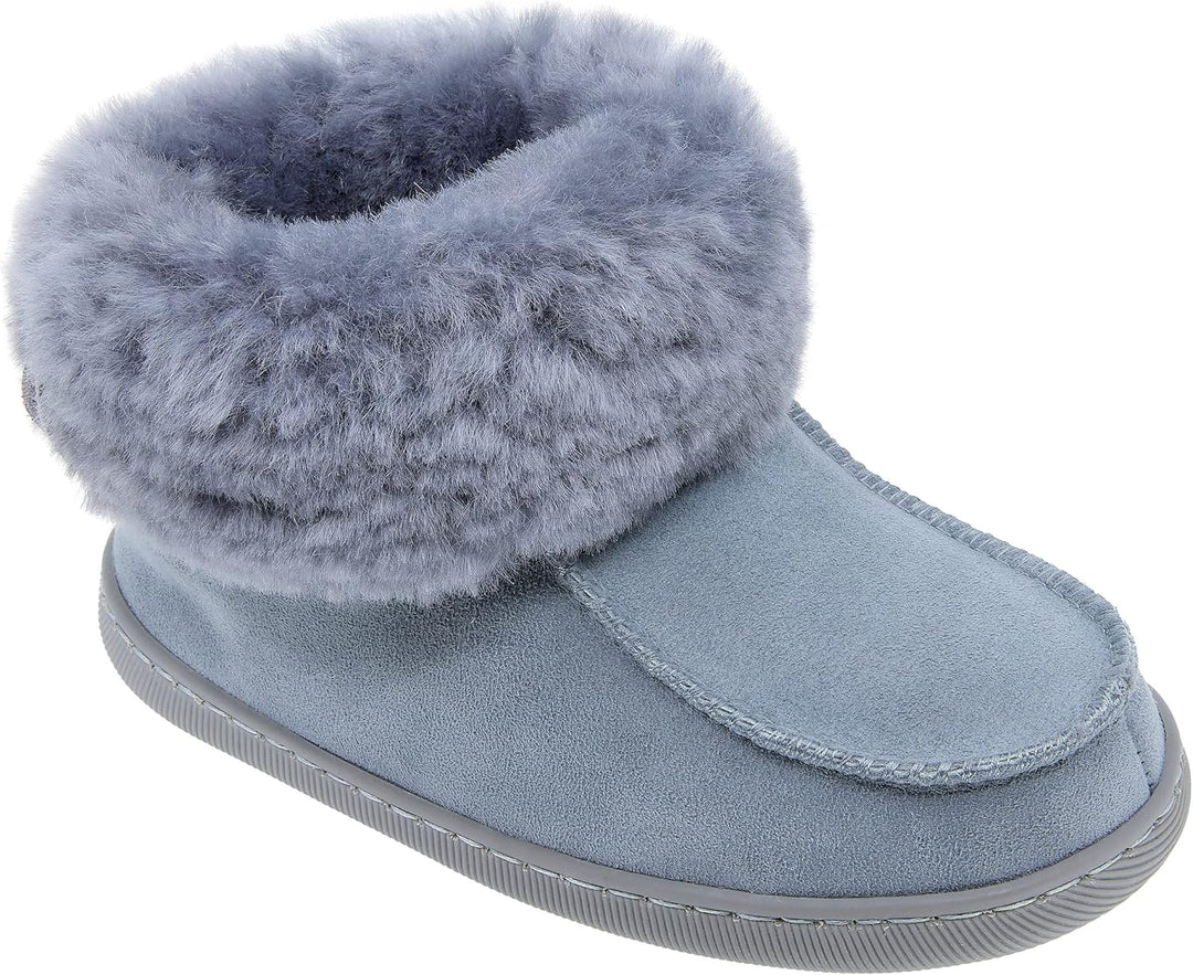 Vanuba - Kinder Hausschuhe Peppin, Lammfell Winterschuhe, Baby Schuhe, Junge und Mädchen, Echtleder,