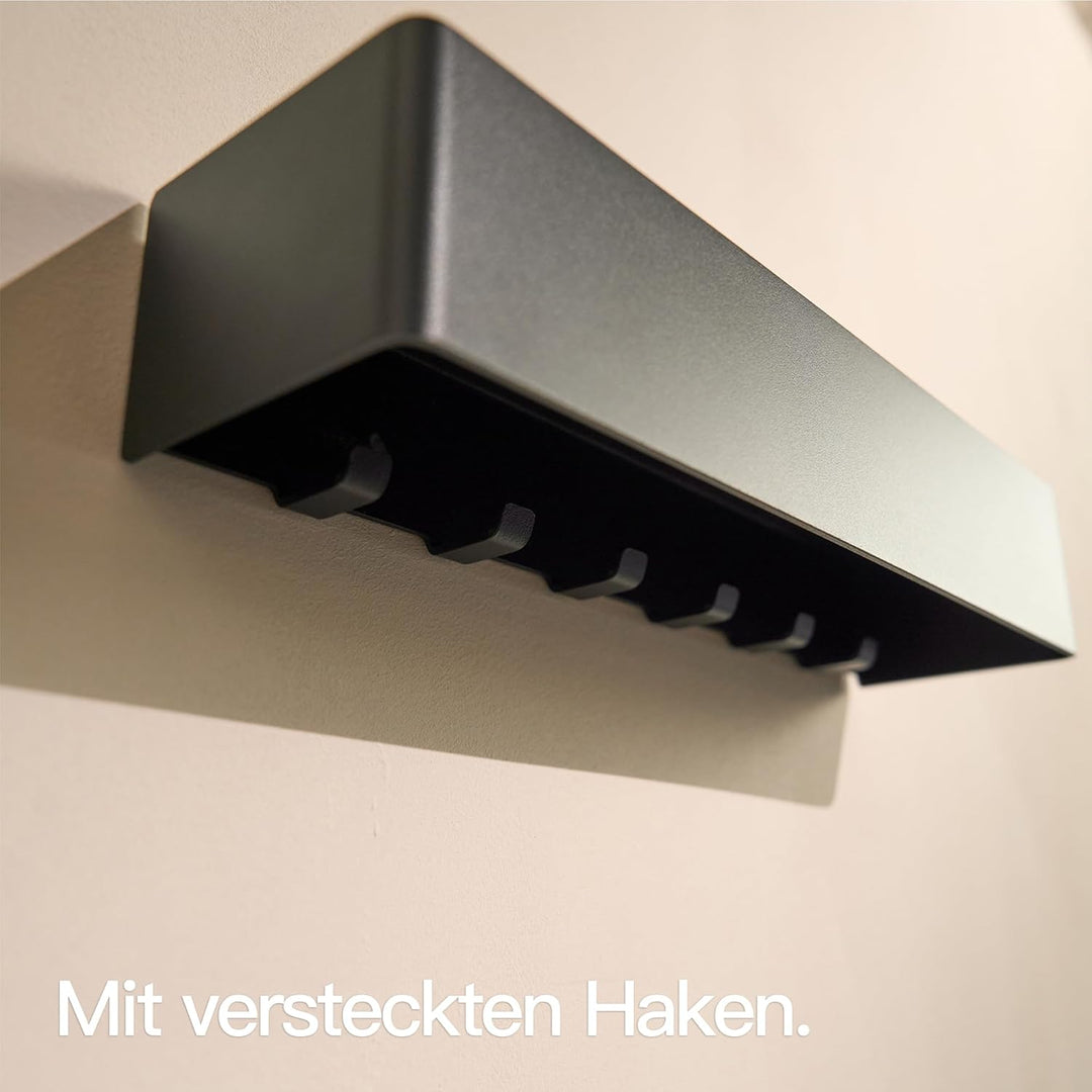 Designfabrik Hamburg Schlüsselbrett | Moderne Schlüsselaufbewahrung mit Ablage | Schlüsselhalter zur