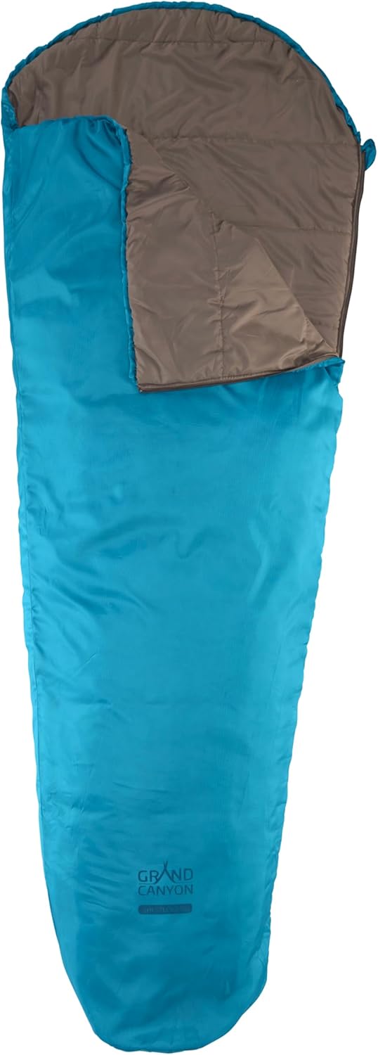 GRAND CANYON Schlafsack Whistler 190 Mumien-Schlafsack – Ultraleichter Sommerschlafsack mit Rundum-R