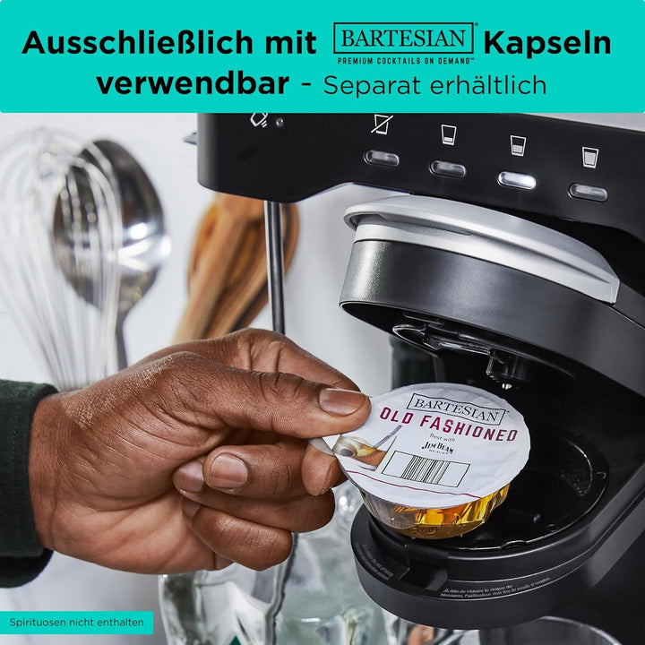 Black+Decker BEV Cocktail-Maschine BEHB101 (individuelle Cocktails auf Knopfdruck, Platz für 5 Spiri