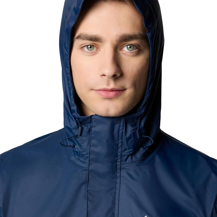 Columbia Pouring Adventure Jacket, Wasserdichte Regenjacke für Herren S Collegiate Navy, S Collegiat