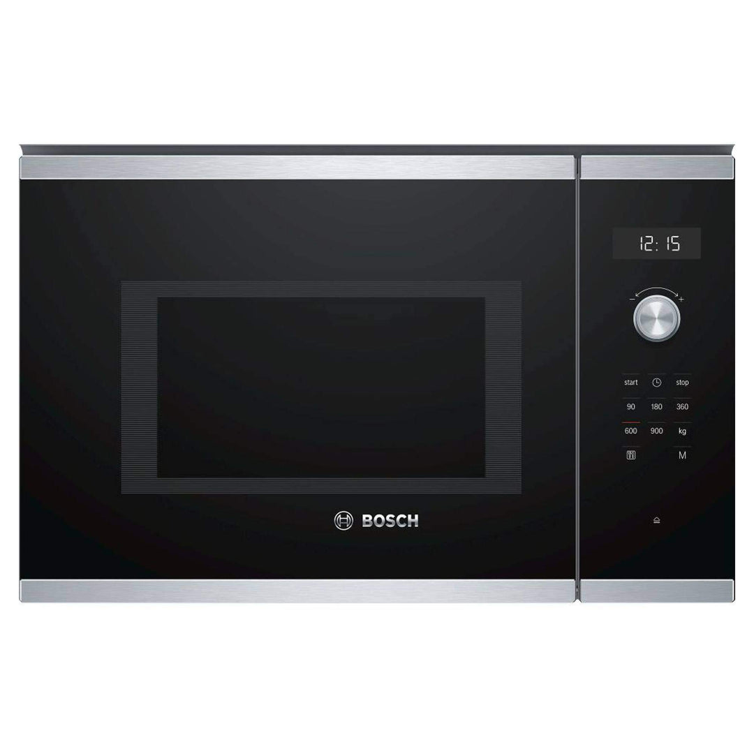 Bosch BFL554MS0 Einbau-Mikrowelle, Edelstahl, 25 l, 900 W, Schwarz