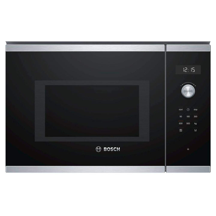 Bosch BFL554MS0 Einbau-Mikrowelle, Edelstahl, 25 l, 900 W, Schwarz