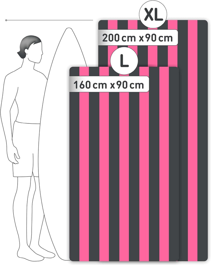Fit-Flip Strandtuch XXL aus Mikrofaser - leicht und schnelltrocknend - 100% recyceltes Strandhandtuc