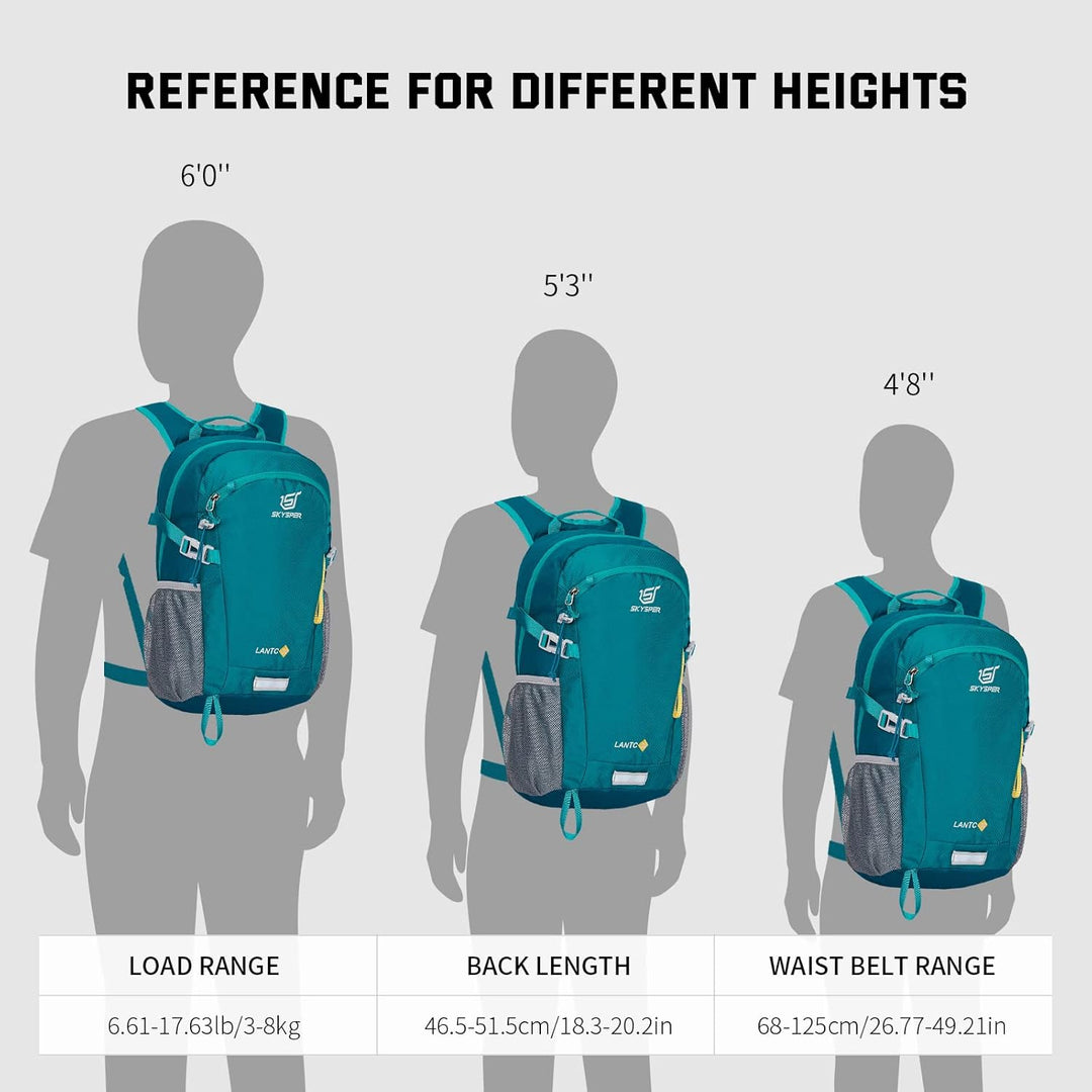 SKYSPER LANTC 20 Leicht Wanderrucksack 20L Klein Rucksack mit Rückenbelüftung Trekkingrucksack aus a