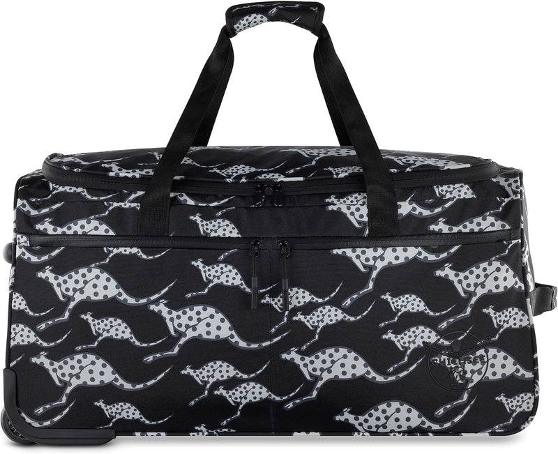 Chiemsee Jump N Fly Reisetasche auf Rollen, Unisex Weekender aus recyceltem PET, Schwarz, Schwarz