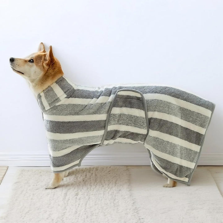Hundebademantel, Hunde Bademantel Hund Ultra-Absorbierender, Einstellbar Hundehandtuch Schnell Trock