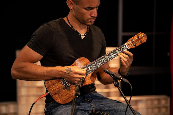 Ortega Guitars Konzert Ukulele elektro-akustisch - Elite Series - inklusive Gigbag - Solid Acacia (R