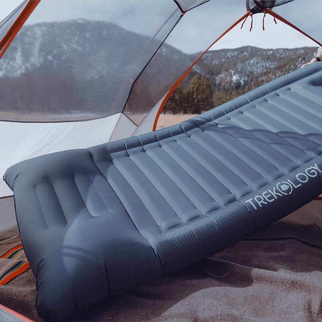 TREKOLOGY Isomatte aufblasbar, Sleeping Pad, Camping Luftmatratze - UL140 aufblasbare Camping Ultral