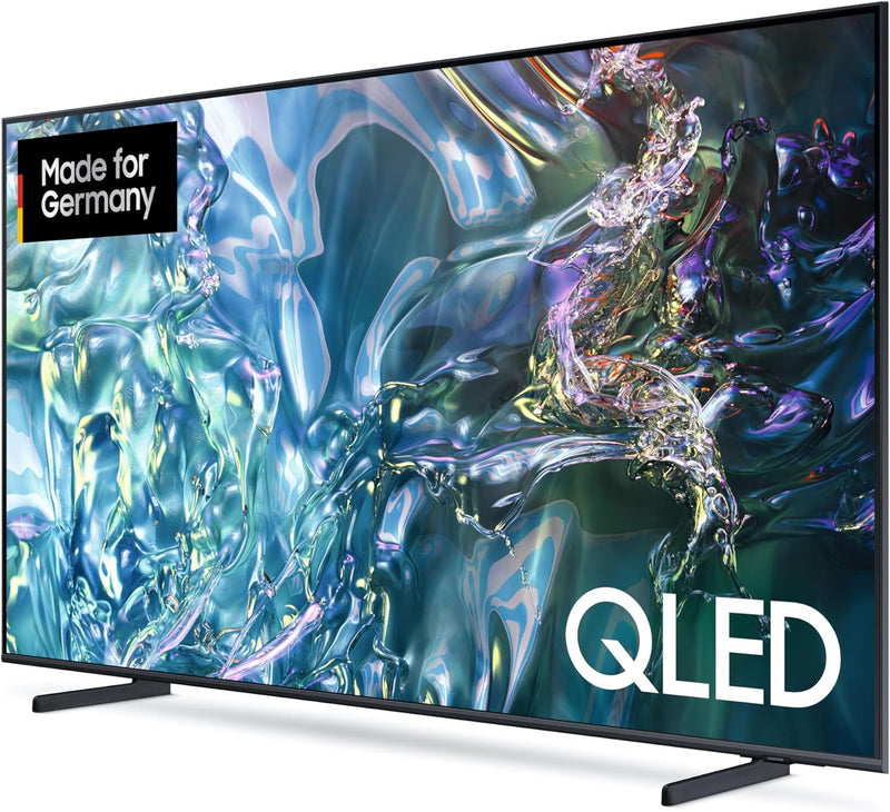 Samsung QLED 4K Q60D Fernseher 65 Zoll, Samsung TV mit Quantum Prozessor Lite 4K, 100 % Farbvolumen,