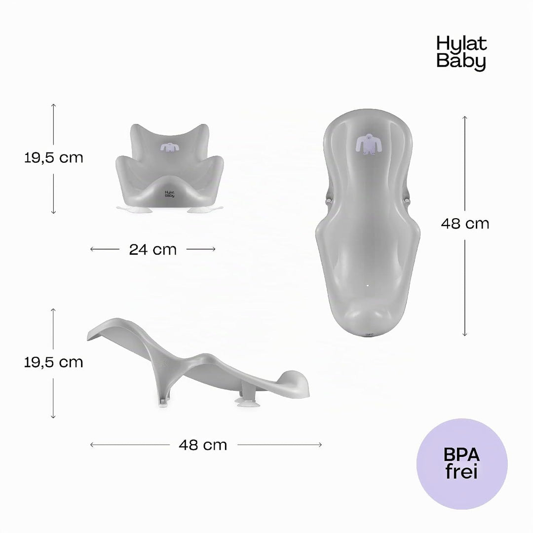 Hylat Baby Badewanneneinsatz Baby - wertvolle Badehilfe für Säuglinge und Babys von Geburt bis ca. 6