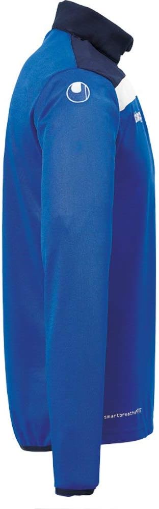 uhlsport Unisex Kinder Offense 23 1/4 Zip Top Kinder Sweatshirt 116 Azurblau/Marine/Weiss, 116 Azurb