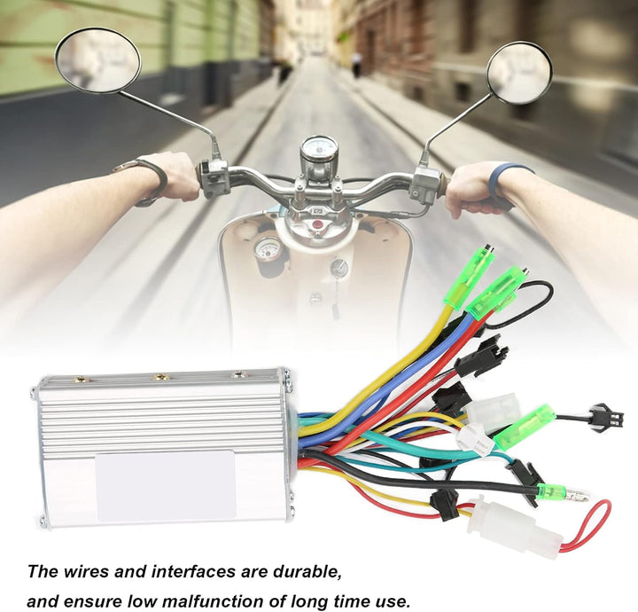 Alomejor E Bike Brushless Motor Controller, 24V/36V 350W Dual Mode Geschwindigkeitsregler für Elektr