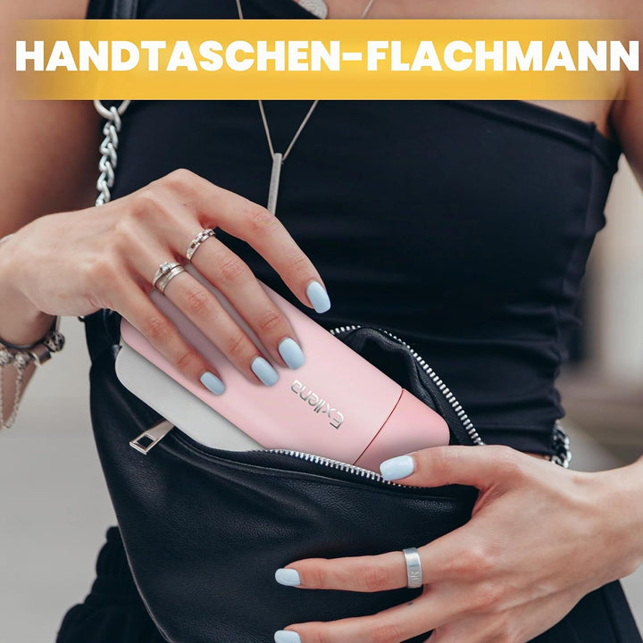 Exllena Mini Trinkflasche 150ml – Mini Thermosflasche Auslaufsicher mit praktischem Tragegriff - Hoc
